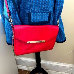 Stella & Dot red crossbody and clutch